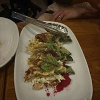 Zucchini flowers  at Yulli's in Surry Hills