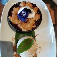 Davison plum crumble at Yulli's in Surry Hills