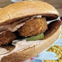 Chick’n Burger with Patch Sauce  at Burger Patch in Sacramento