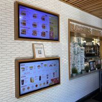 Inside menu  at Burger Patch in Sacramento