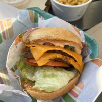 Double burger   at Burger Patch in Sacramento