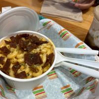Build your own mac ‘n’ cheese with bacon at Burger Patch in Sacramento