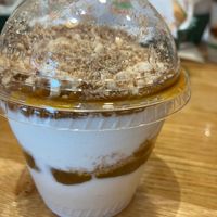 Fun size pumpkin milkshake at Burger Patch in Sacramento