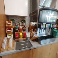 Drink counter at Burger Patch in Sacramento