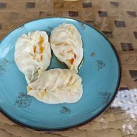 Manti with vegetables (without sour cream) at Registon Restaurant & Cafe in Samarkand