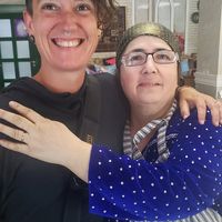 The wonderfull owner at Registon Restaurant & Cafe in Samarkand