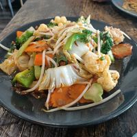 Noodle Combination in XO Sauce at West End Vegan Restaurant in West End