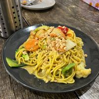 Yummy satay chicken   at West End Vegan Restaurant in West End