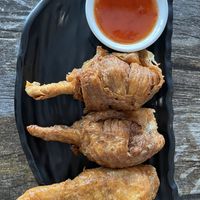 Vegan drumsticks  at West End Vegan Restaurant in West End