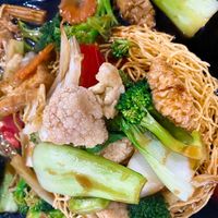Eggless Crispy Noodles  at West End Vegan Restaurant in West End