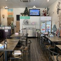 internal seating   at West End Vegan Restaurant in West End