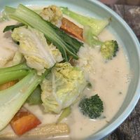 Yellow curry  at West End Vegan Restaurant in West End