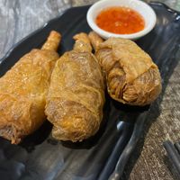 Vegan drumsticks  at West End Vegan Restaurant in West End