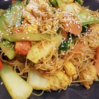 Singapore noodles at West End Vegan Restaurant in West End