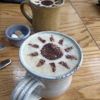 Oat cappucino at The Lost ARC in Rhayader