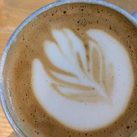 Oat flat white at The Lost ARC in Rhayader