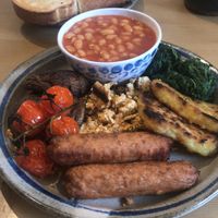 Vegan breakfast!!! Nomnomnom!! at The Lost ARC in Rhayader