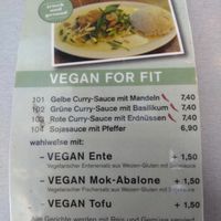 Vegan menu at Thai-Express in Mainz