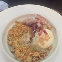 Apple and blackberry crumble at Inn On The Loch in Lanark