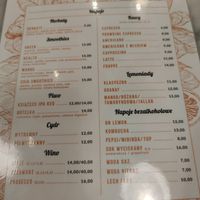 Drinks menu at Mango Vegan Street Food - Zelazna in Warsaw