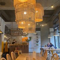 The interior at Mango Vegan Street Food - Zelazna in Warsaw