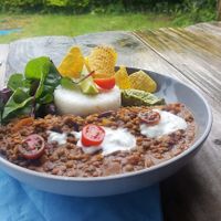 'Chilli non carne' at Wildwood Café in Carlingford