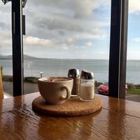 Beautiful sea view at Wildwood Café in Carlingford