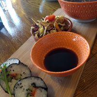 Vegan sushi, salad and ramen special at Wildwood Café in Carlingford
