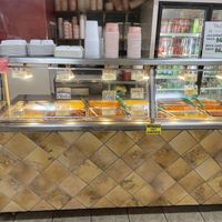 This is the food counter  at India Sweets and Spices in Culver City