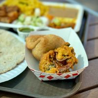 Pakora and Samosa   at India Sweets and Spices in Culver City