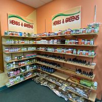 Herbs and greens at Whitestone Vitamin & Health Center in Roseburg