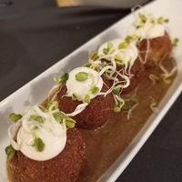 Albóndigas veganas at Uh Mami in Zaragoza