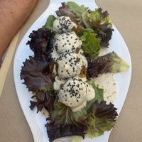 Falafel de edamame  at Uh Mami in Zaragoza