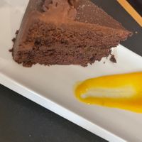 Sachet torte with passion fruit  at Uh Mami in Zaragoza