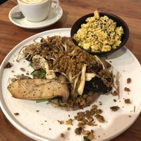 Medley Mushrooms + scrambled tofu at Little Lotus Cafe in Hobart
