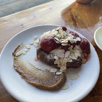 French toast croissant   at Little Lotus Cafe in Hobart