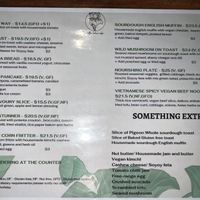 Menu Food  at Little Lotus Cafe in Hobart