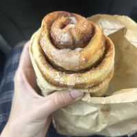 Cinnamon roll   at Little Lotus Cafe in Hobart