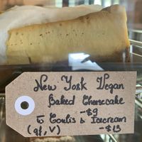 New York cheesecake Vegan  at Little Lotus Cafe in Hobart