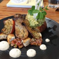 Smashed avo at Little Lotus Cafe in Hobart