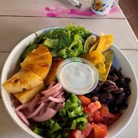 Bowl caribeño at Buddha Bowls in Santa Cruz