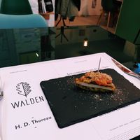 Delicious appetizer with tofu at Walden in Milan