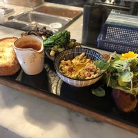 Vegan Platter.. size is deceiving as it’s bigger than what it looks  at The Messy Tomato in Adelaide