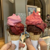Huge ice creams for only 3,50€ each!  at Gelateria La Romana - Cola di Rienzo in Rome