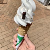 Vegan soft serve at v360 in Brighton