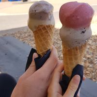 Biscoff, cookies and cream and strawberry, cookies and cream at v360 in Brighton