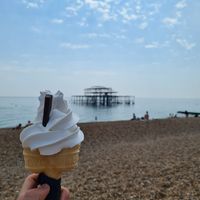 Medium vegan Mr Whippy at v360 in Brighton