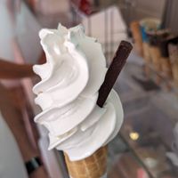 whippy ice cream and vegan chocolate stick!! at v360 in Brighton