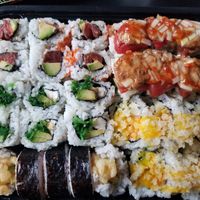 4 vegan rolls, I loved the fried mushrooms and the tempura sweet potatoes at Otani in Mayfield Heights