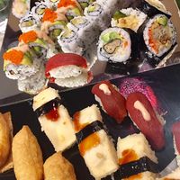 A big spread of all vegan sushi! at Otani in Mayfield Heights